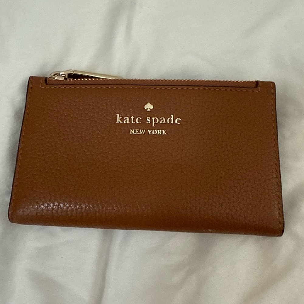 Kate Spade Tan Leather Card Wallet